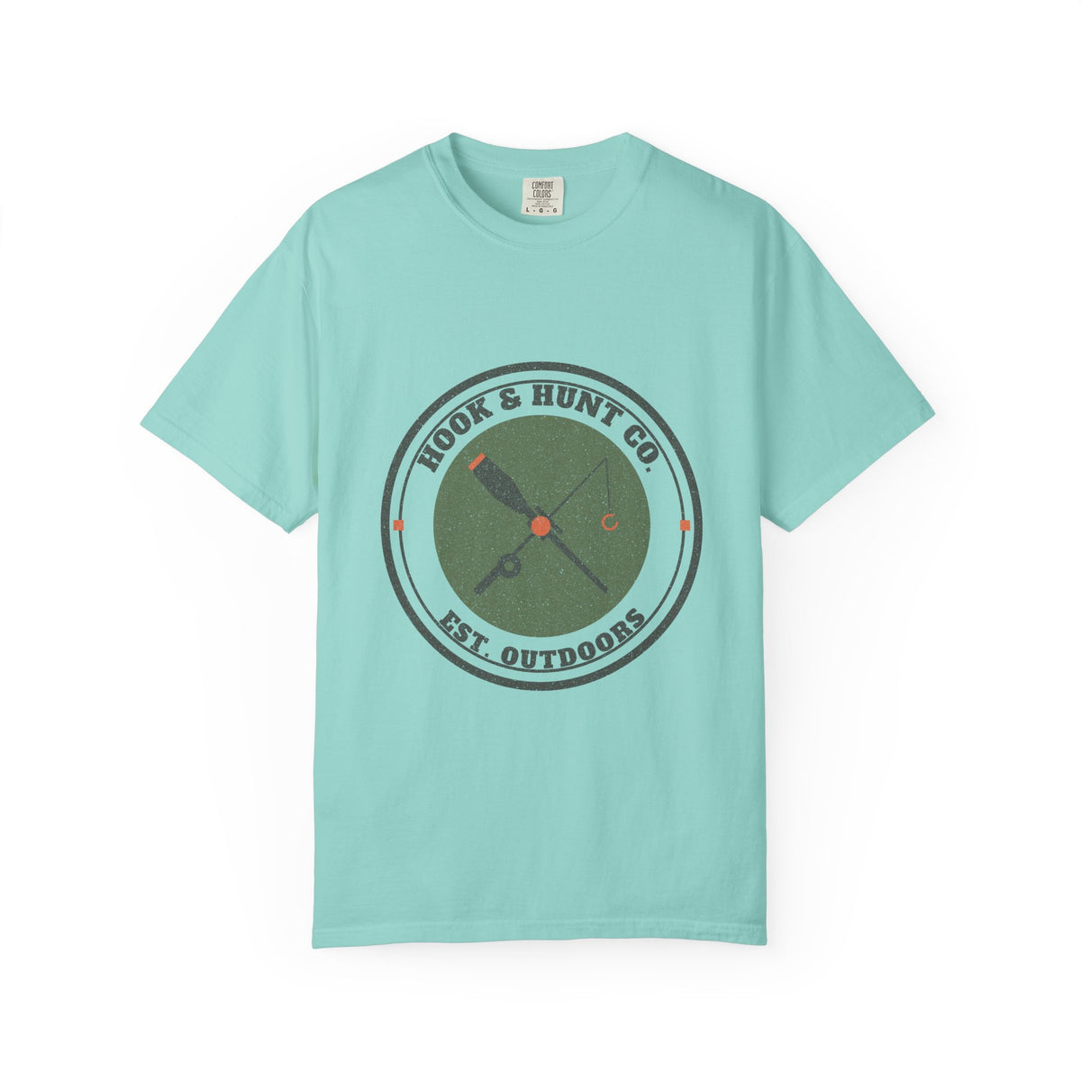 Hook & Hunt Co. Badge Tee - Chalky Mint front | Hook & Hunt Co.