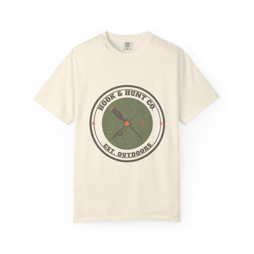 Hook & Hunt Co. Badge Tee - Ivory front | Hook & Hunt Co.