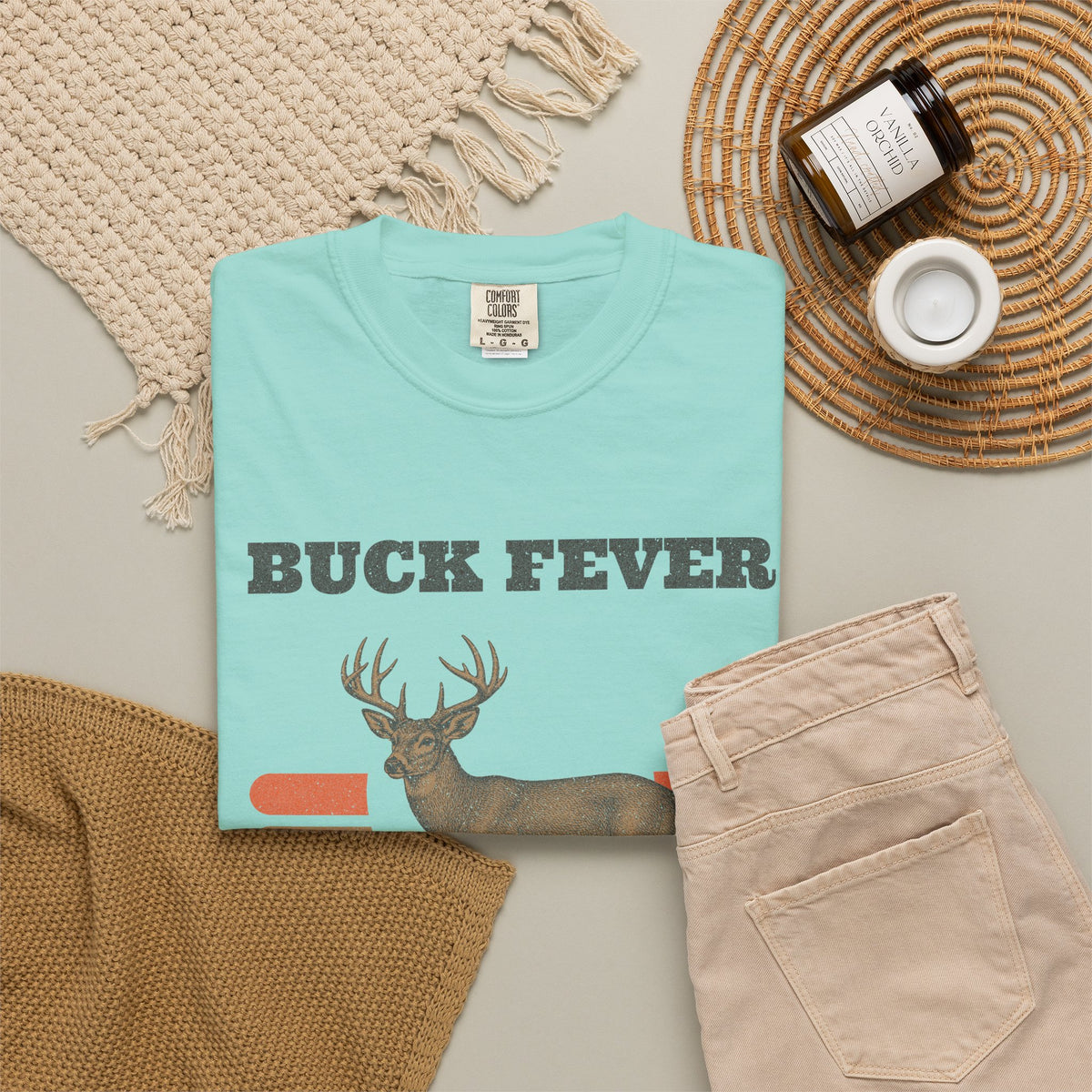 Buck Fever Survivor Tee - Chalky Mint lifestyle | Hook & Hunt Co.