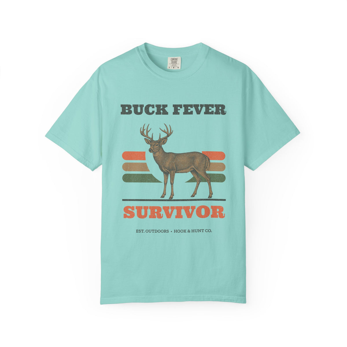 Buck Fever Survivor Tee - Chalky Mint front | Hook & Hunt Co.