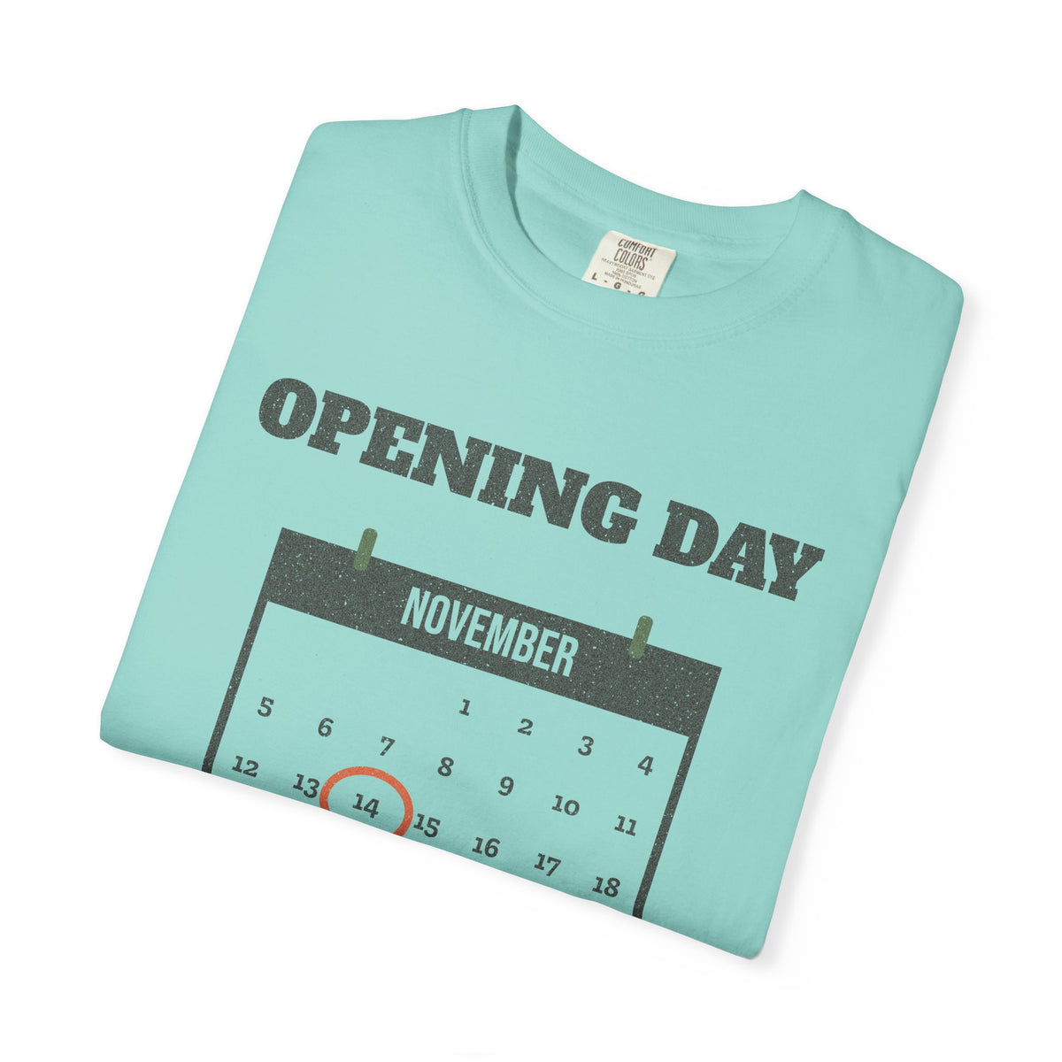 Opening Day Is My Holiday Tee - Chalky Mint folded | Hook & Hunt Co.