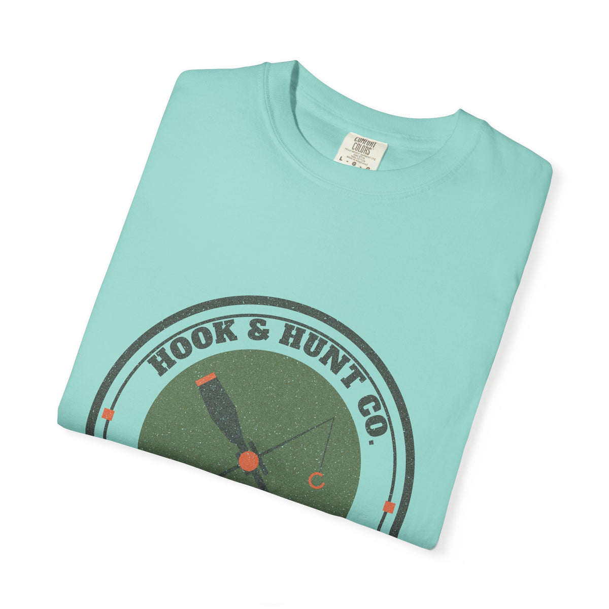 Hook & Hunt Co. Badge Tee - Chalky Mint folded | Hook & Hunt Co.