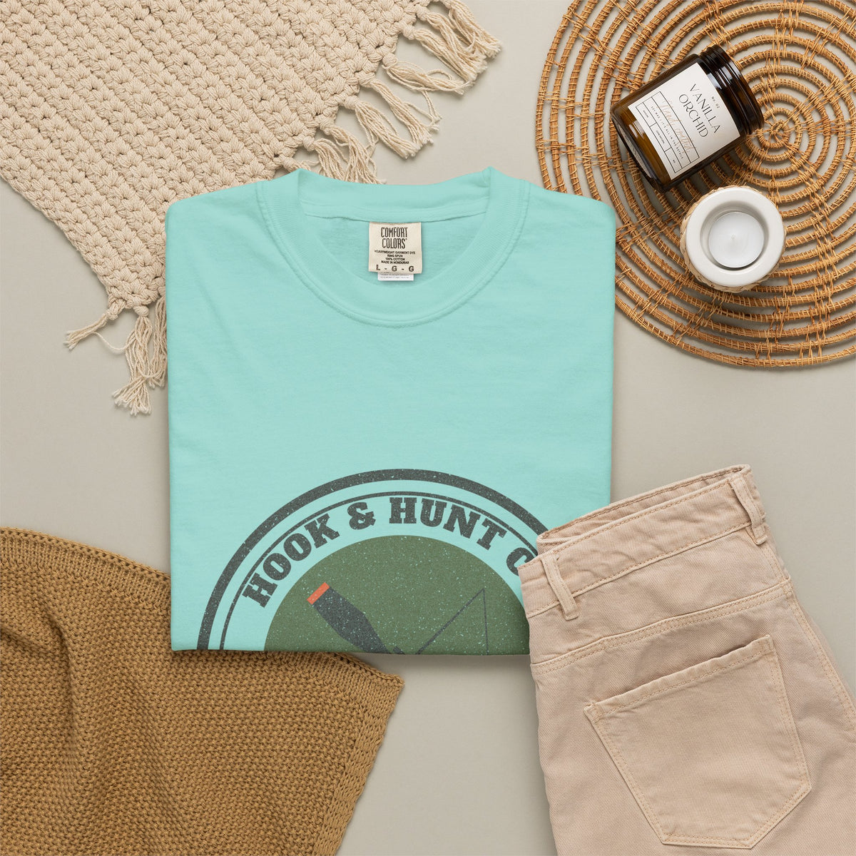 Hook & Hunt Co. Badge Tee - Chalky Mint lifestyle | Hook & Hunt Co.