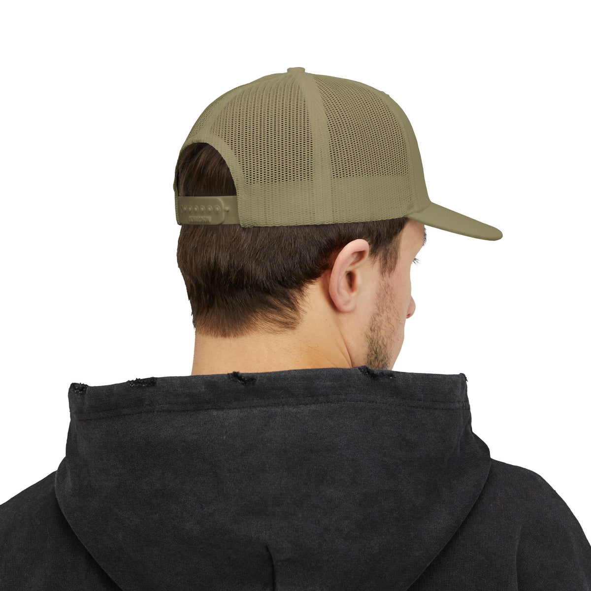 Hook & Hunt Co. Patch Trucker Hat - Loden lifestyle back | Hook & Hunt Co.