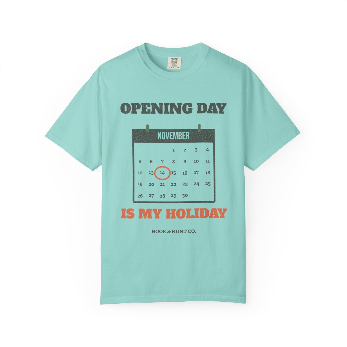 Opening Day Is My Holiday Tee - Chalky Mint front | Hook & Hunt Co.