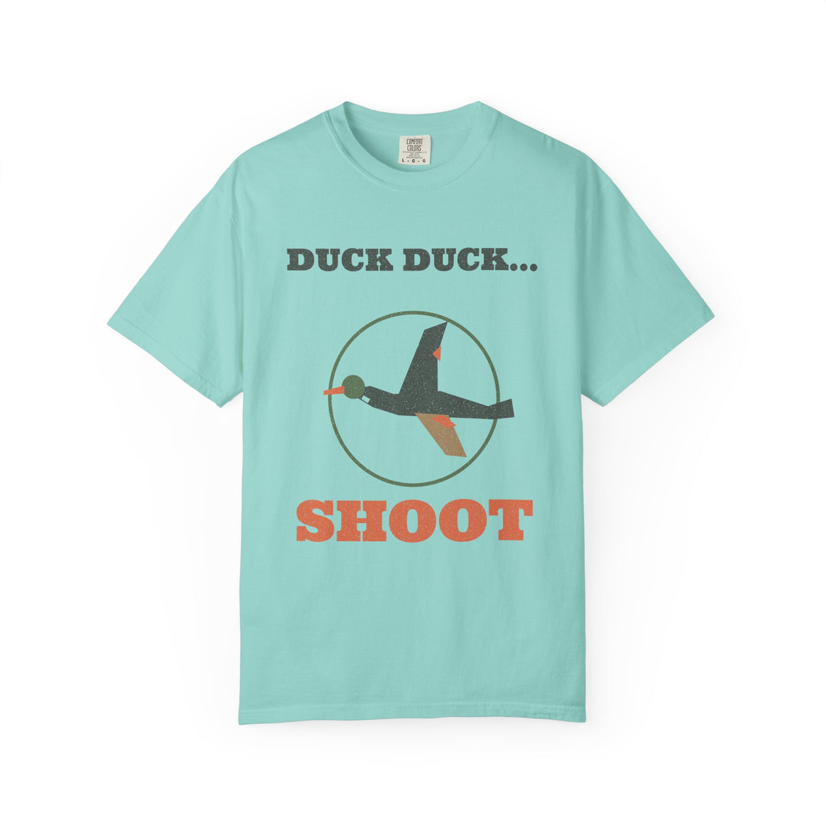 Duck Duck... Shoot Tee - Chalky Mint front | Hook & Hunt Co.